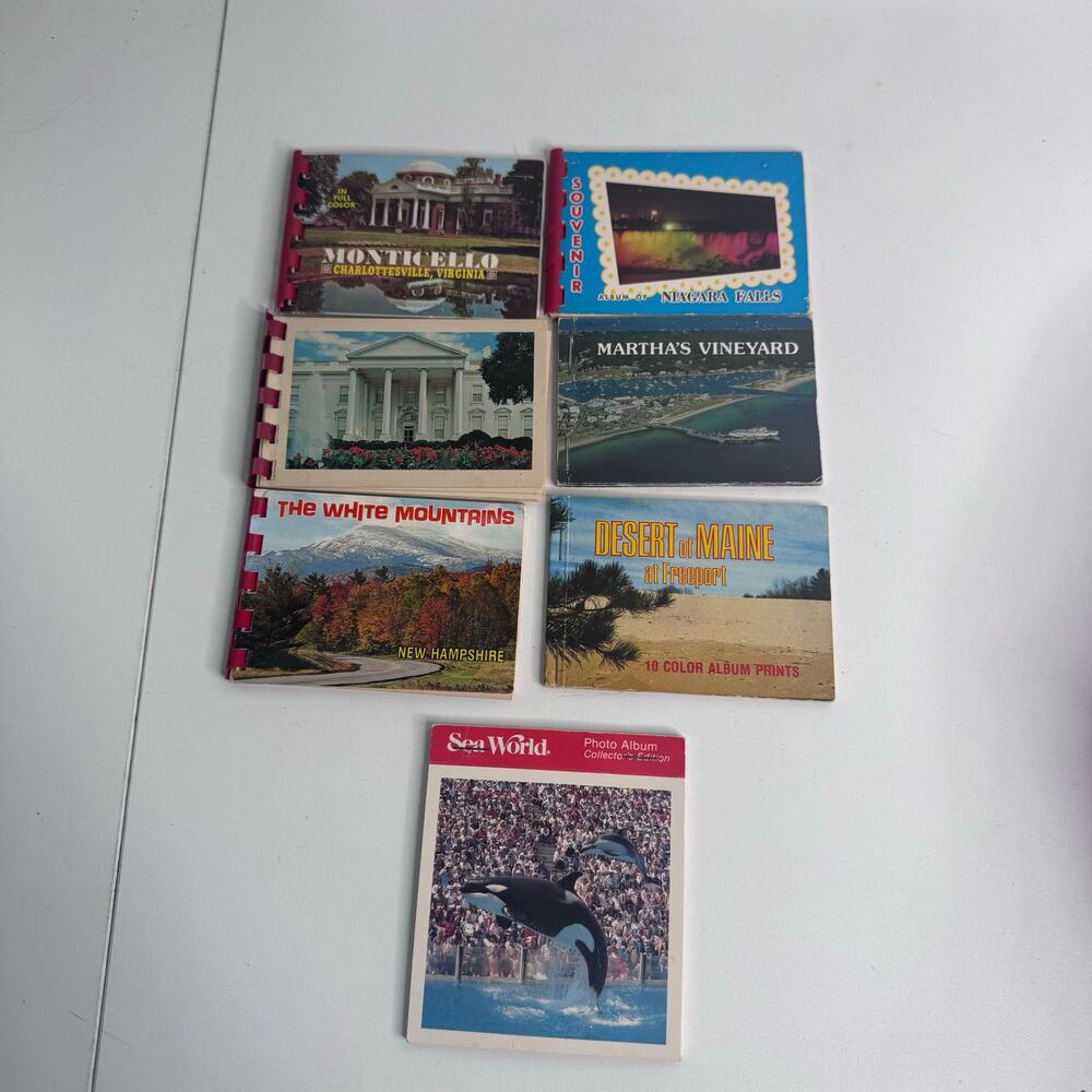 1950 And 60’s Mini Souvenir Color Picture Postcard Booklets